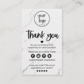 大理石モダンビジネスご注文の挿入 名刺 (正面)