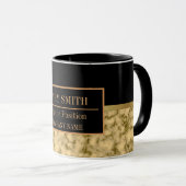 大理石モダンビジネスの名前の追加 マグカップ (正面右)