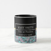 大理石モダンビジネスの名前の追加 マグカップ (中央)