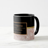 大理石モダンビジネスの名前の追加 マグカップ (正面右)