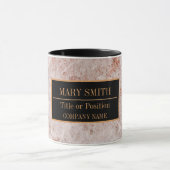 大理石モダンビジネスの名前の追加 マグカップ (中央)