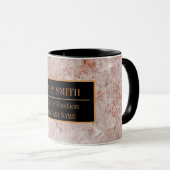 大理石モダンビジネスの名前の追加 マグカップ (正面右)