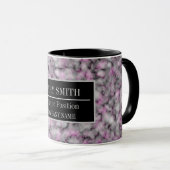 大理石モダンビジネスの名前の追加 マグカップ (正面右)