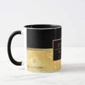 大理石モダンビジネスの名前の追加 マグカップ (左)