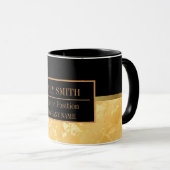 大理石モダンビジネスの名前の追加 マグカップ (正面右)