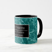 大理石モダンビジネスの名前の追加 マグカップ (正面右)