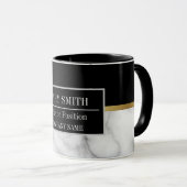 大理石モダンビジネスの名前の追加 マグカップ (正面右)