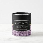 大理石モダンビジネスの名前の追加 マグカップ (中央)