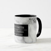 大理石モダンビジネスの名前の追加 マグカップ (正面右)