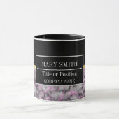 大理石モダンビジネスの名前の追加 マグカップ (中央)