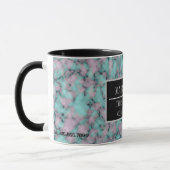 大理石モダンビジネスの名前の追加 マグカップ (左)