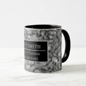 大理石モダンビジネスの名前の追加 マグカップ (正面右)