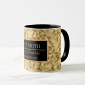 大理石モダンビジネスの名前の追加 マグカップ (正面右)