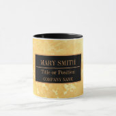 大理石モダンビジネスの名前の追加 マグカップ (中央)