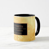 大理石モダンビジネスの名前の追加 マグカップ (正面右)