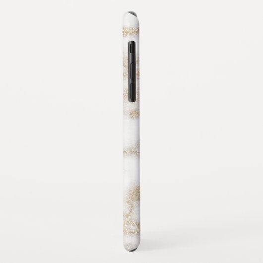 大理石モダンフェイク金ゴールドグリッター Case-Mate iPhoneケース (裏面/左)