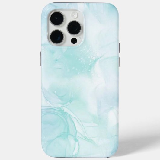 大理石モダンライトブルー Case-Mate iPhoneケース (裏面)