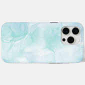 大理石モダンライトブルー Case-Mate iPhoneケース (裏面 (横))
