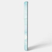 大理石モダンライトブルー SAMSUNG GALAXYケース (左側面)