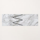 大理石モダン体操モノグラムの作 ヨガマット (裏面(横))