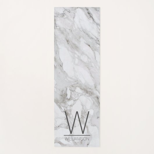 大理石モダン体操モノグラムの作 ヨガマット (正面)