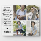 大理石モダン写真コラージュ記念碑 フォトプラーク (正面)