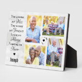 大理石モダン写真コラージュ記念記念 フォトプラーク (側面)