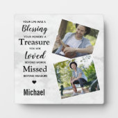 大理石モダン写真記念碑 フォトプラーク (正面)