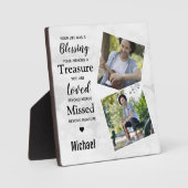 大理石モダン写真記念碑 フォトプラーク (正面)