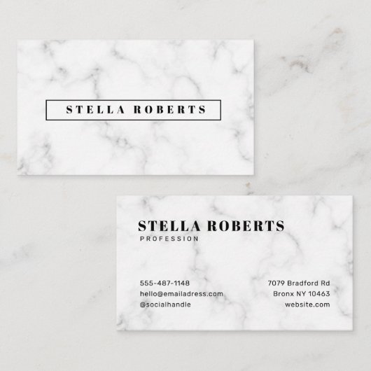 大理石モダン名刺 名刺 (正面/裏面)