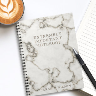 大理石モダン名非常に重要なノートブック ノートブック