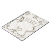 大理石モダン名非常に重要なノートブック ノートブック (左側)