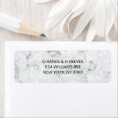 大理石モダン差出人住所ラベル ラベル (インサイチュ)