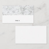大理石モダン座席表 – フラット プレイスカード (正面/裏面)