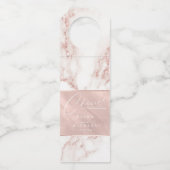 大理石モダン応援バラ金ゴールドID816 ボトルネックタグ (正面)