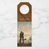 大理石モダン応援フォト金ゴールドID816 ボトルネックタグ (正面)