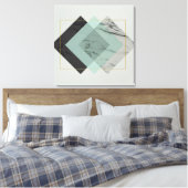 大理石モダン抽象芸術 キャンバスプリント (インサイチュ (寝室))