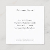 大理石モダン歯医の名刺 スクエア名刺 (裏面)