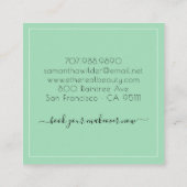 大理石モダン美容師スクエア名刺 スクエア名刺 (裏面)