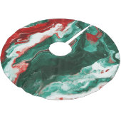 大理石モダン製クリスマスツリースカート ブラッシュドポリエステルツリースカート (アングル)