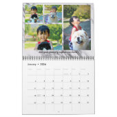 大理石モダン製フォトコラージュ月カレンダー カレンダー (1月 2026)