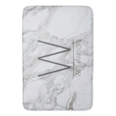 大理石モダン製モノグラムのバスルーム バスマット (正面縦)