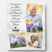 大理石モダン記念写真コラージュ記念碑 フォトプラーク (正面)