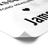 大理石モダン記念記念記念記念Keepsake写真 ポスター (角)