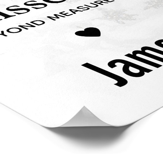 大理石モダン記念記念記念記念Keepsake写真 ポスター (角)