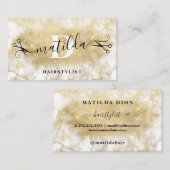 大理石モダン金ゴールド 名刺 (正面/裏面)