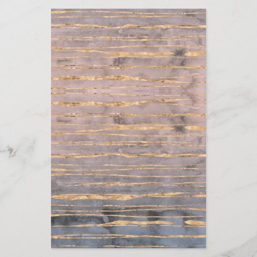 大理石モダン金箔ジェムストーンインテリアデザイナー 便箋 (裏面)