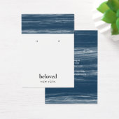 大理石モダン青白イヤリングディスプレイカード (デスク)