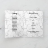 大理石モダン5フォトコラージュ記念葬儀 プログラム (内部)