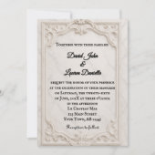 大理石モチーフフォト結婚式招待状 招待状 (正面)